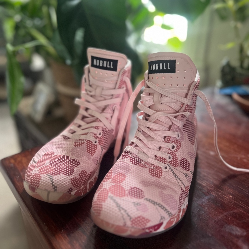 NOBULL Pink Patterned High-Top Shoes